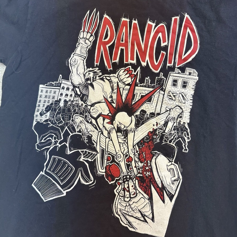 Vintage Y2K Rancid Shirt Size‎ Medium Band Tour Punk Rock Hardcore Metal - Picture 2 of 3